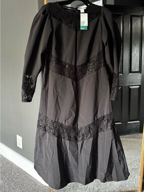 H&M Black Lace Detail Dress